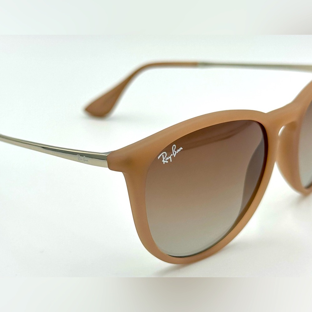 Ray-Ban Erika Womens Sunglasses RB4171 54mm Matte Sand w/ Gradient Brown Lens - Picture 5 of 9